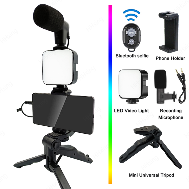 Photography Lighting Kit Portable - Dudukan Telepon Pencahayaan Fotografi Kit Video