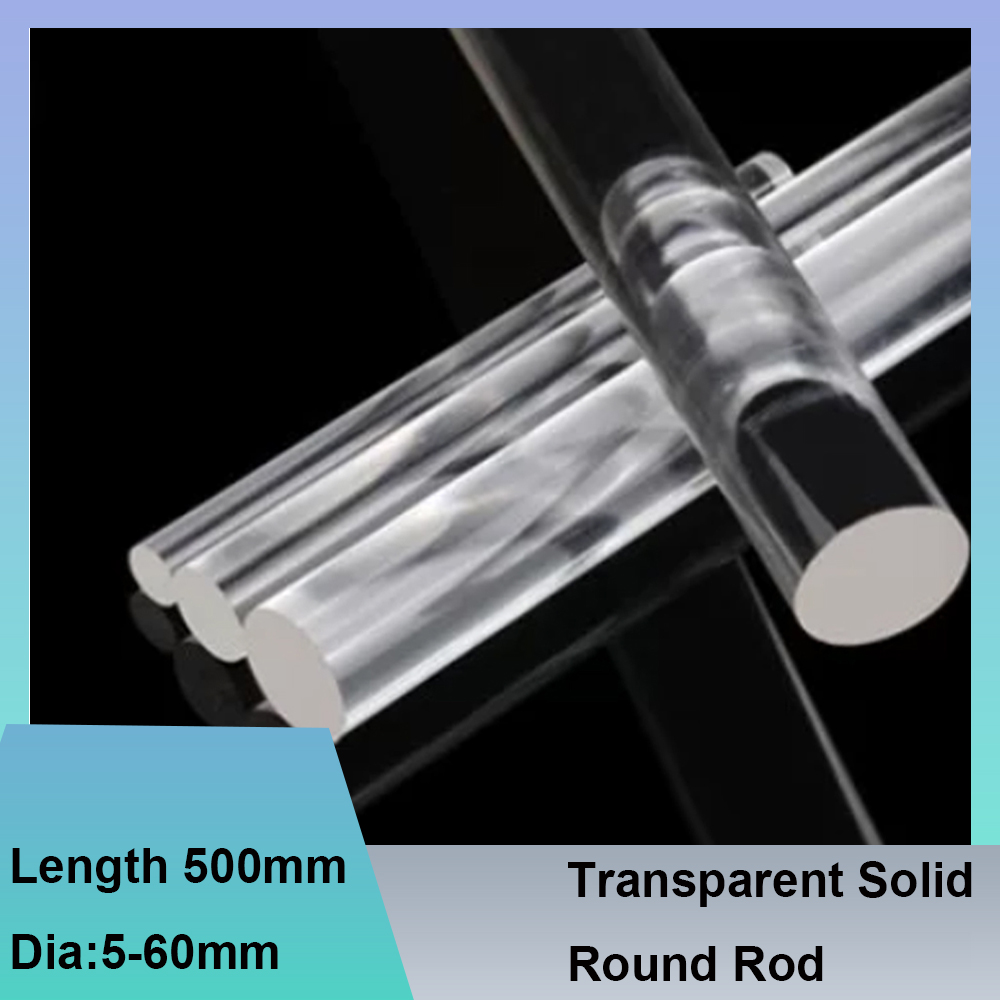 Photography Lighting Guides - Penghantar Cahaya Transparan Padat Panjang 500mm,