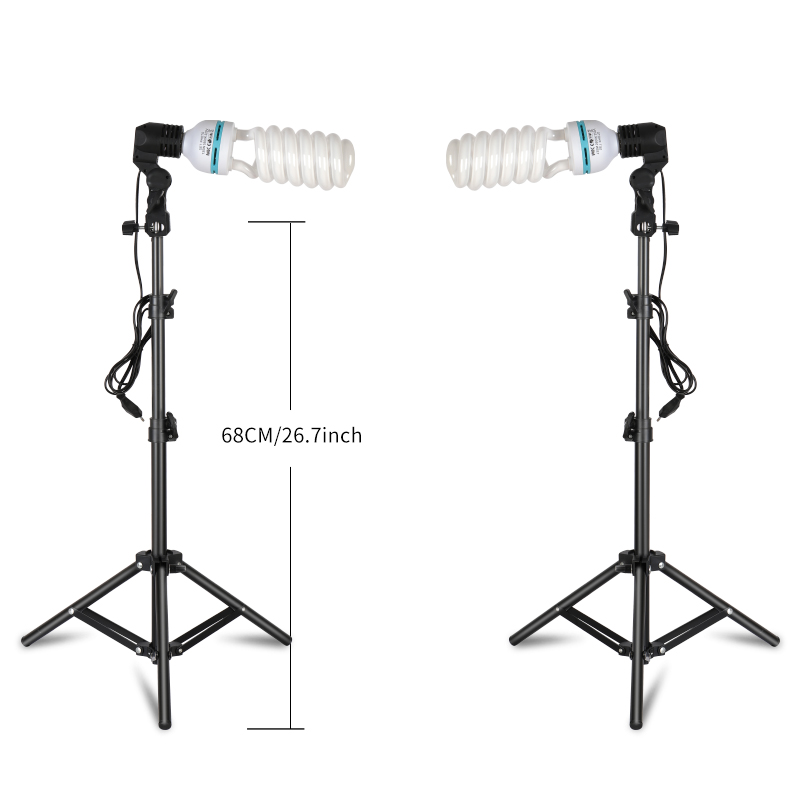 Photography Lighting Kit Portable - 2 Buah Lampu Fotografi 135W 5500K