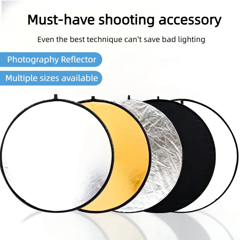 Photography Lighting Kit Portable - Panel Lampu Lipat Portabel Reflektor Emas