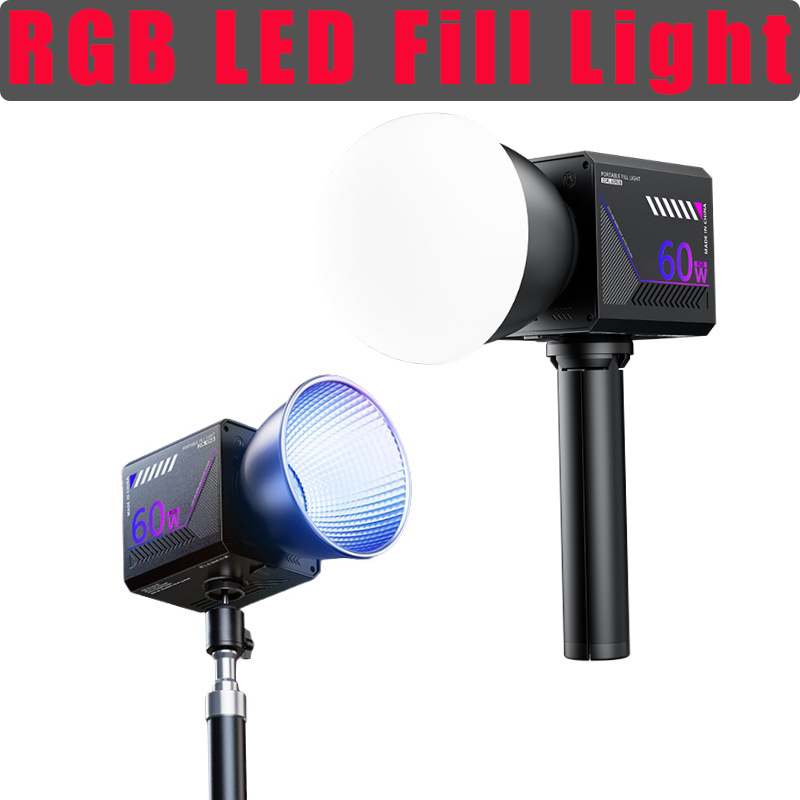 Photography Lighting Meter - Lampu Video RGB 60W Portabel LED