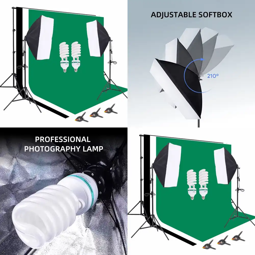 Photography Lighting Kit Portable - 1 Set Perlengkapan Studio Foto 2.6*3m