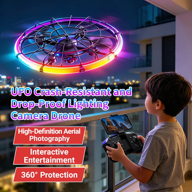 Photography Lighting Game - JJRC H145 UFO RC Drone dengan