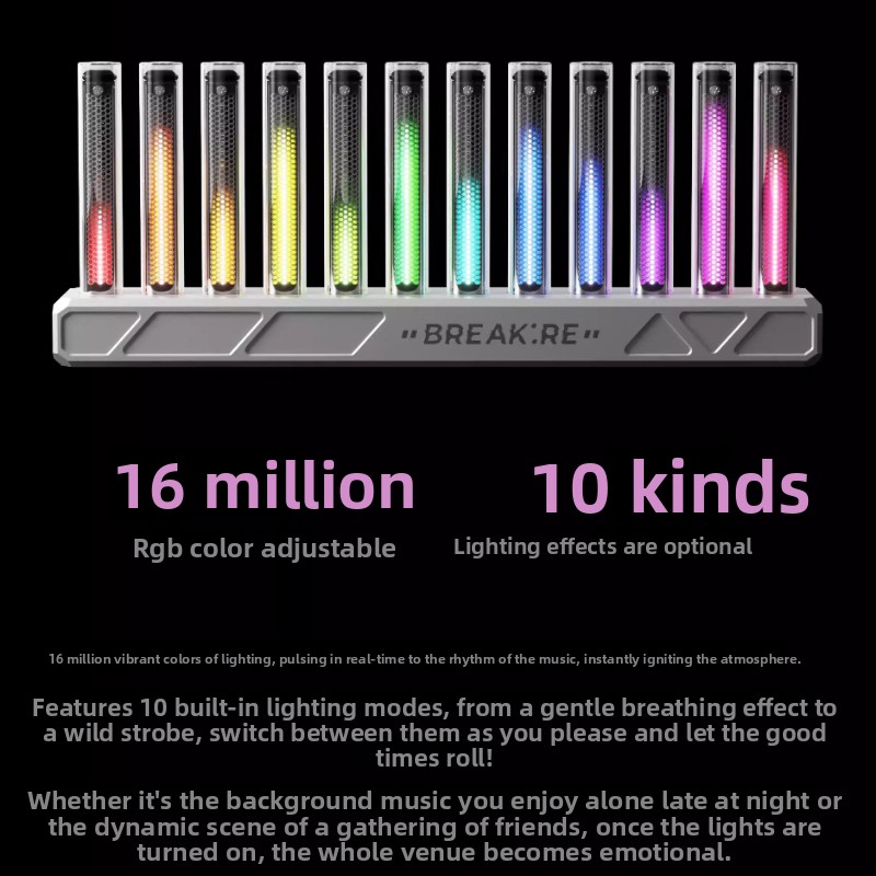 Lampu Spektrum Musik Gaya Nixi - Photography Lighting Game ulasan dan harga