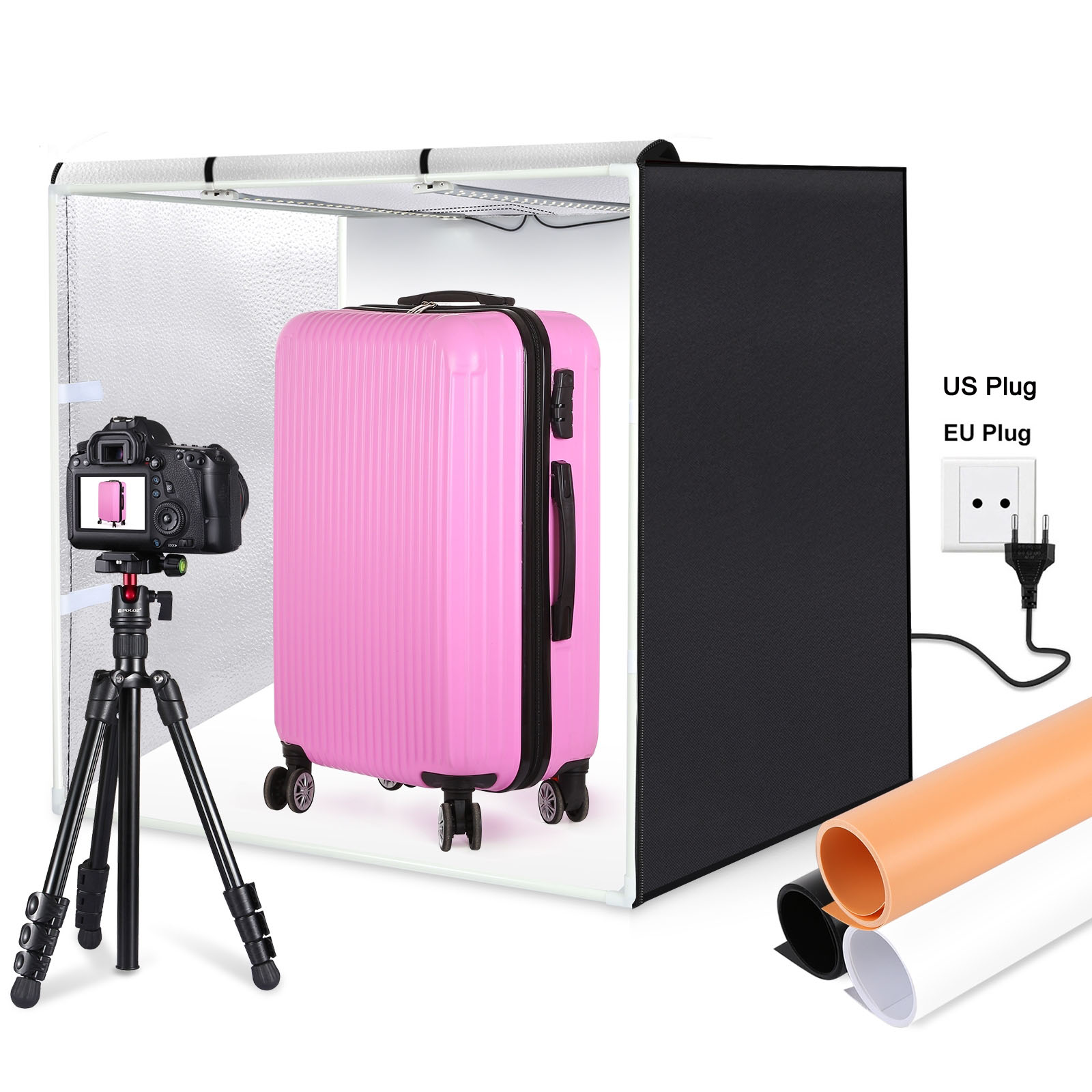 PULUZ 80cm, Kotak Studio Foto  - Photography Lighting Kit Portable ulasan dan harga