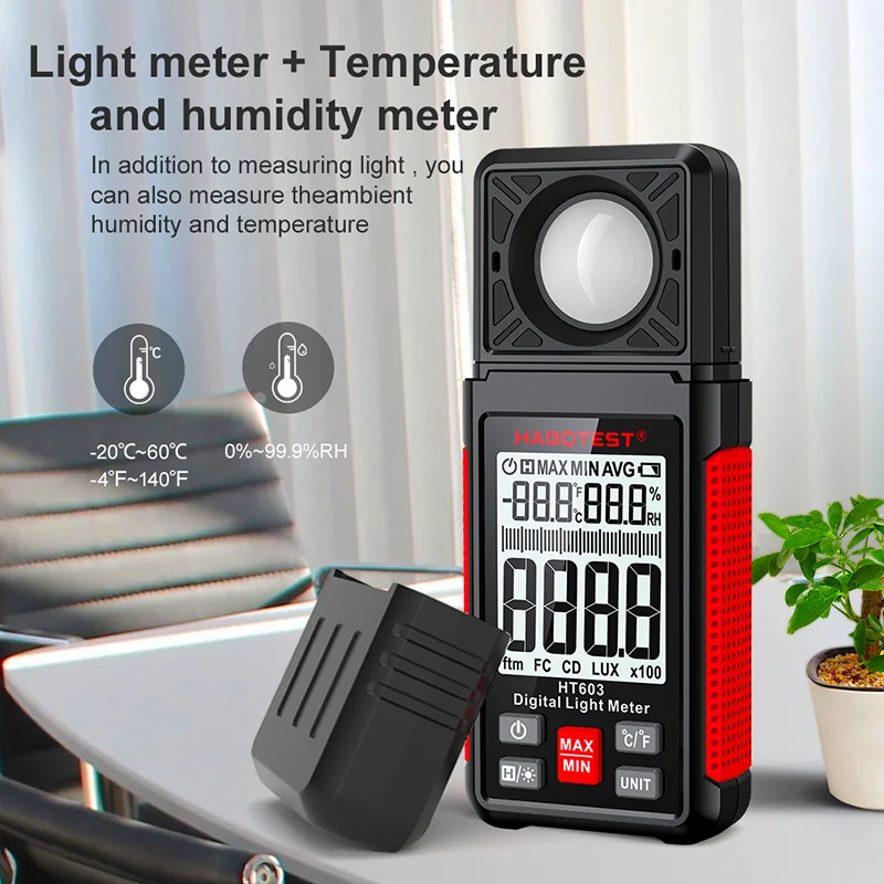 HT603 Digital Lux Meter 0~200. - Photography Lighting Meter ulasan dan harga