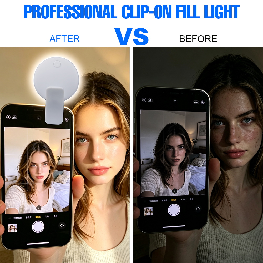 Lampu Selfie LED Clip 3 Tingka - Photography Lighting Description ulasan dan harga