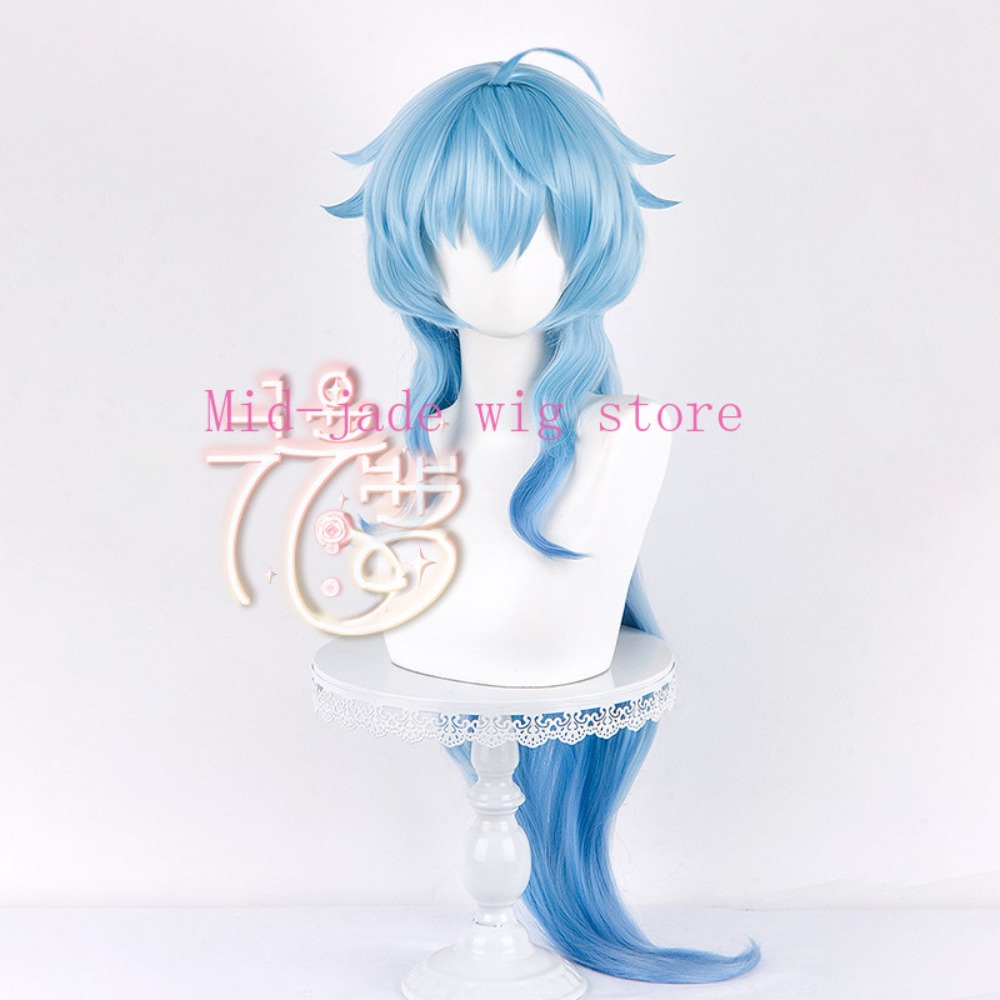 Wig Cosplay Ganyu dari Genshin - Photography Lighting Game ulasan dan harga