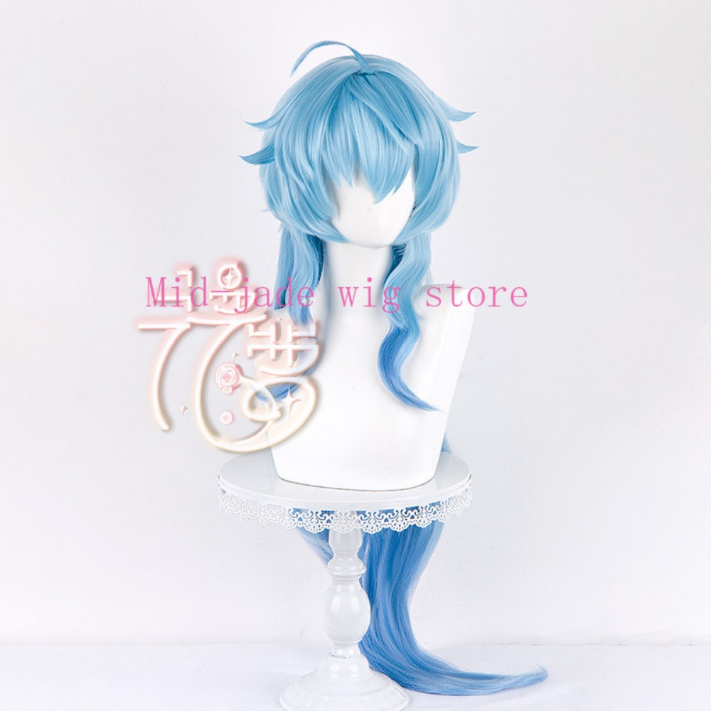 Wig Cosplay Ganyu dari Genshin - Photography Lighting Game ulasan dan harga