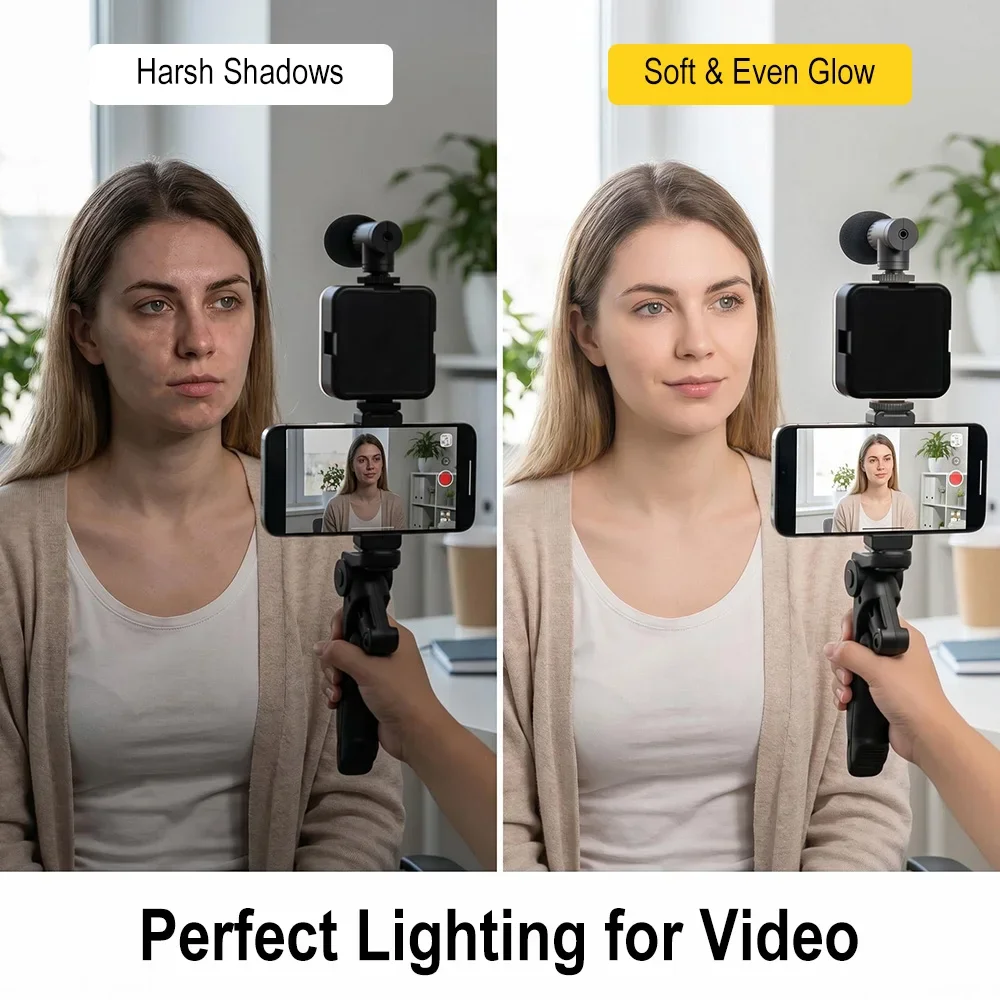 Kit Vlogging Smartphone Lampu  - Photography Lighting Kit Portable ulasan dan harga