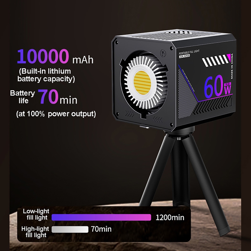Lampu Video RGB 60W Portabel L - Photography Lighting Meter ulasan dan harga