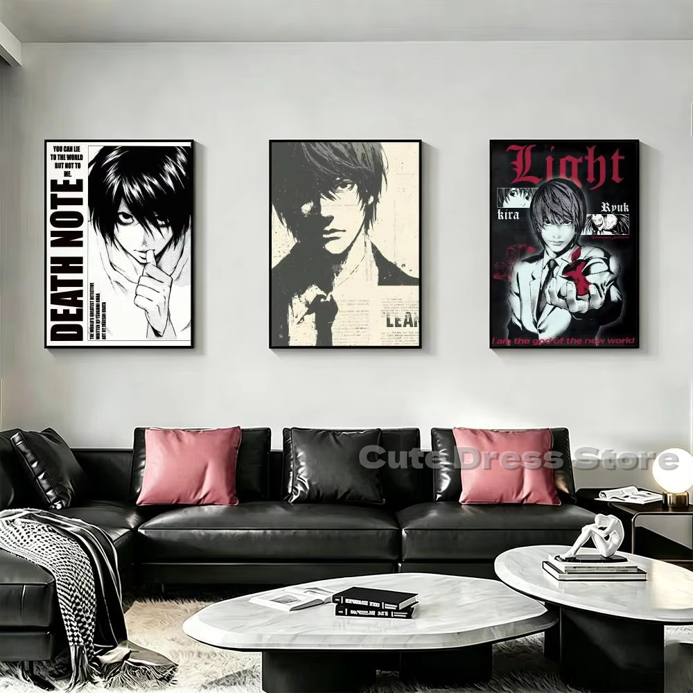 Lukisan Kanvas Death Note Tanp - Photography Lighting Game ulasan dan harga