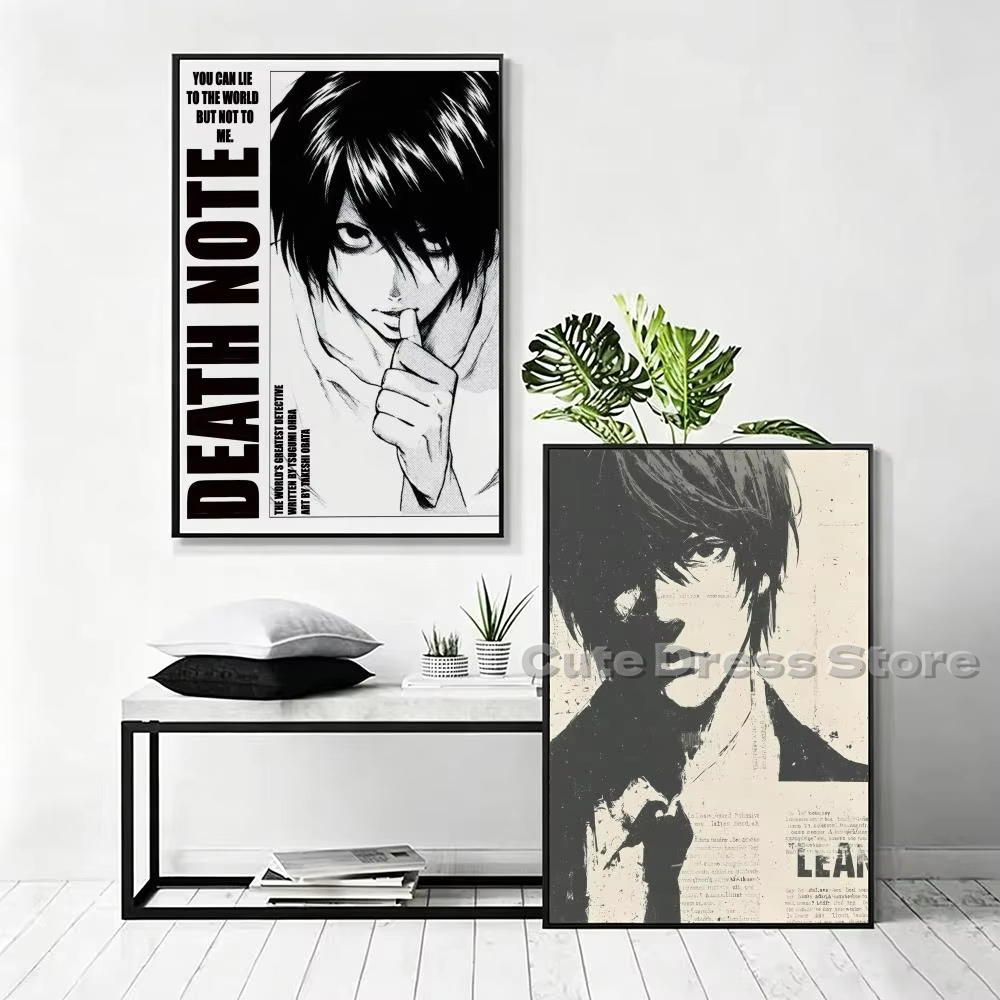 Lukisan Kanvas Death Note Tanp - Photography Lighting Game ulasan dan harga