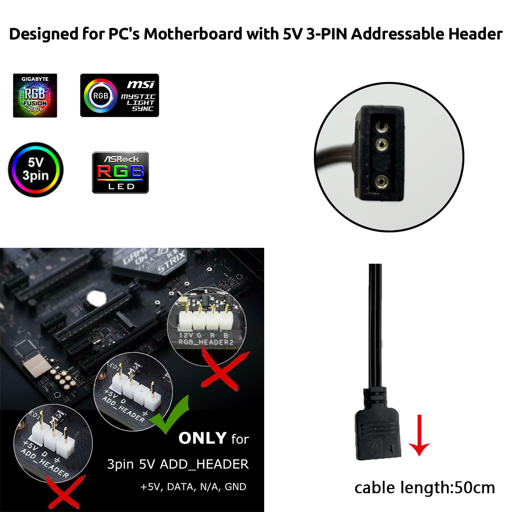 Header 5V ARGB 3Pin untuk Asus - Photography Lighting Game ulasan dan harga