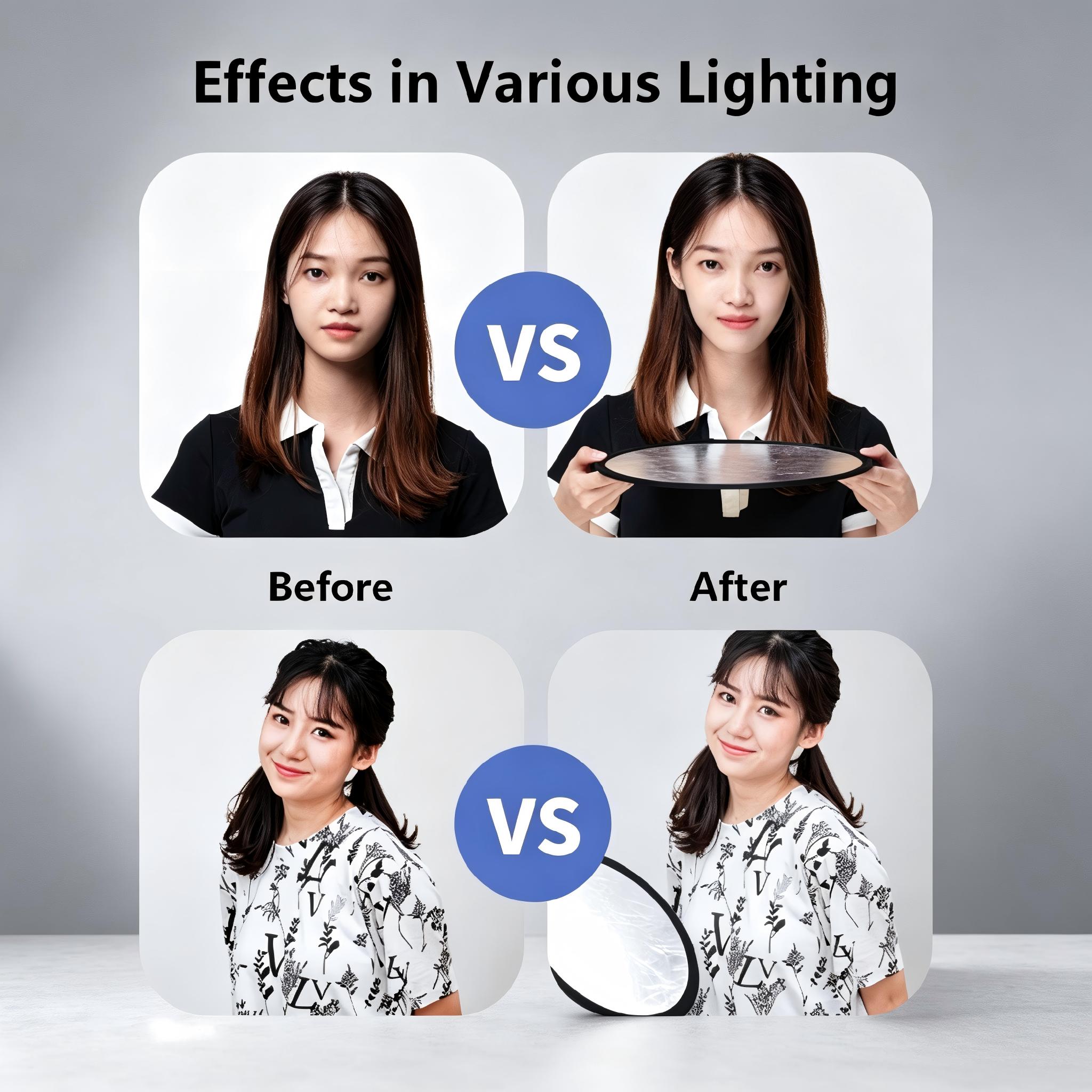 Reflektor Fotografi 2 in 1, Pa - Photography Lighting Kit Portable ulasan dan harga
