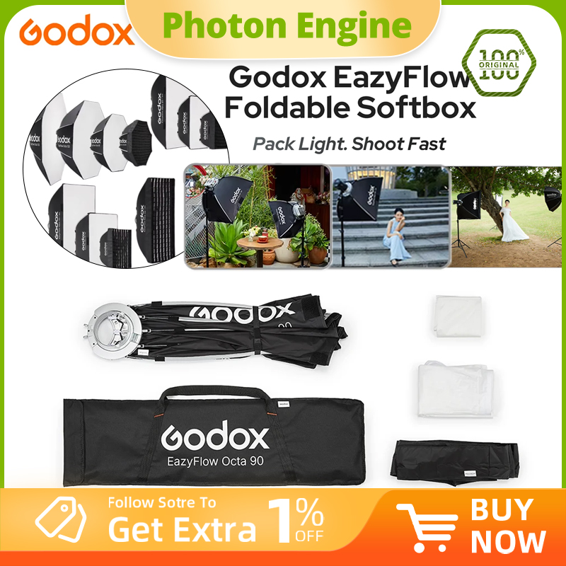 Godox Seri EazyFlow, Softbox L - Photography Lighting Meter ulasan dan harga